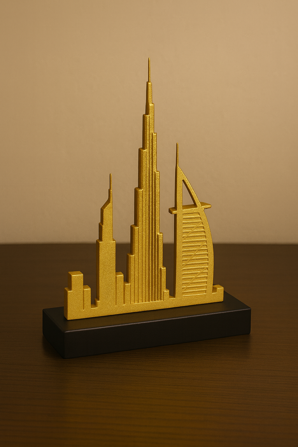 Dubai Skyline Golden Sculpture – Signature Edition