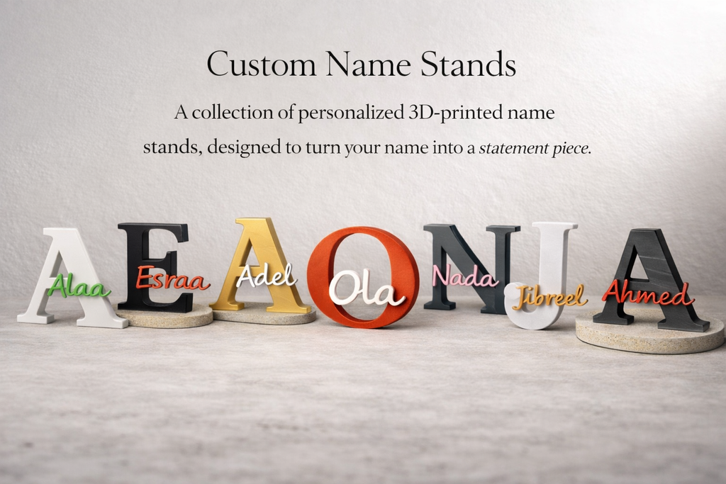Custom Initial Name Stand