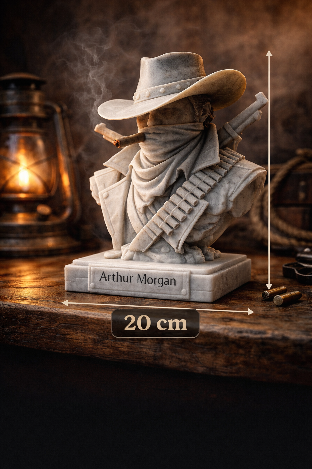 Arthur Morgan Bust – Cinematic Western RDR2 Sculpture