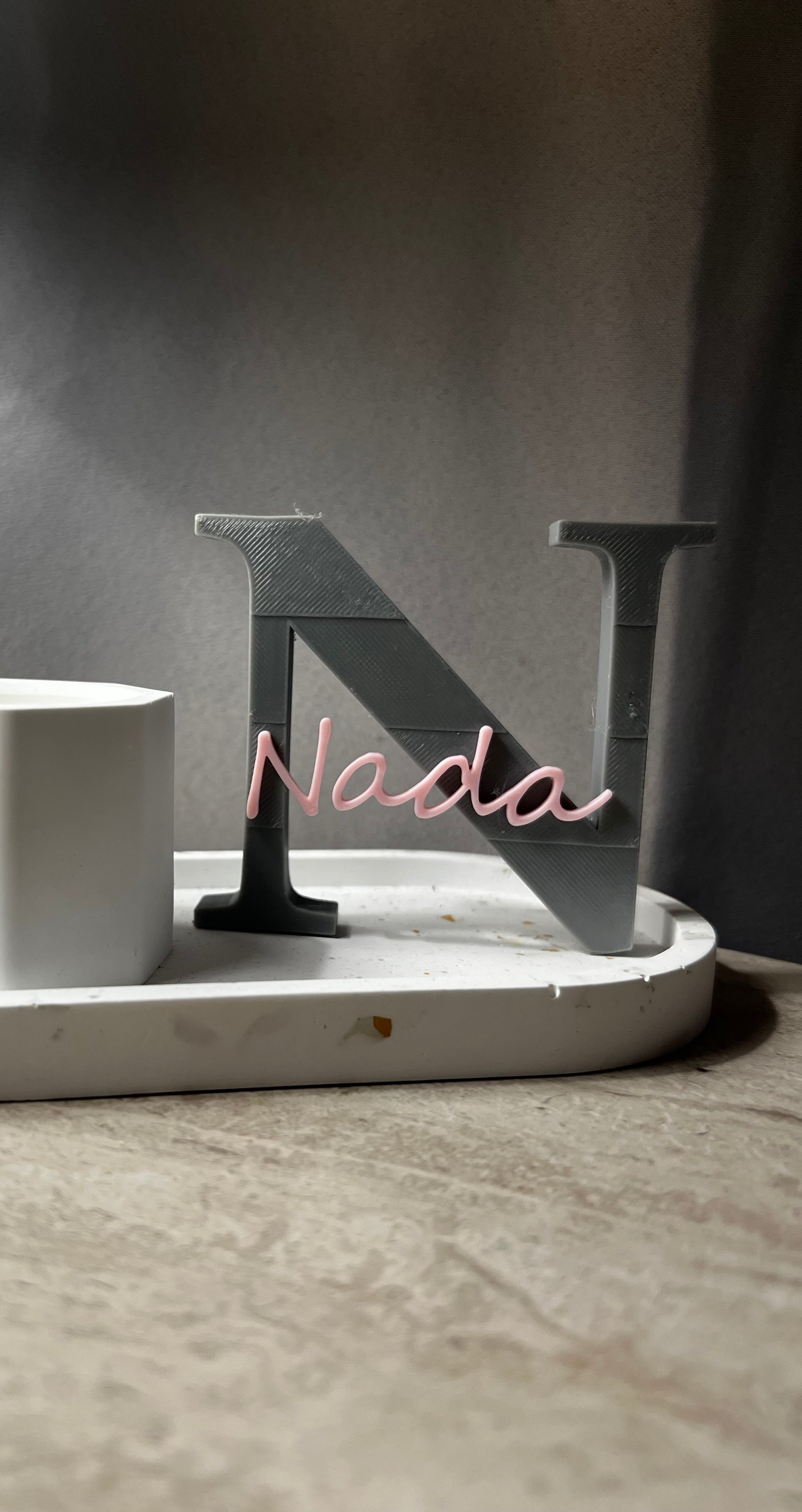 Custom Initial Name Stand