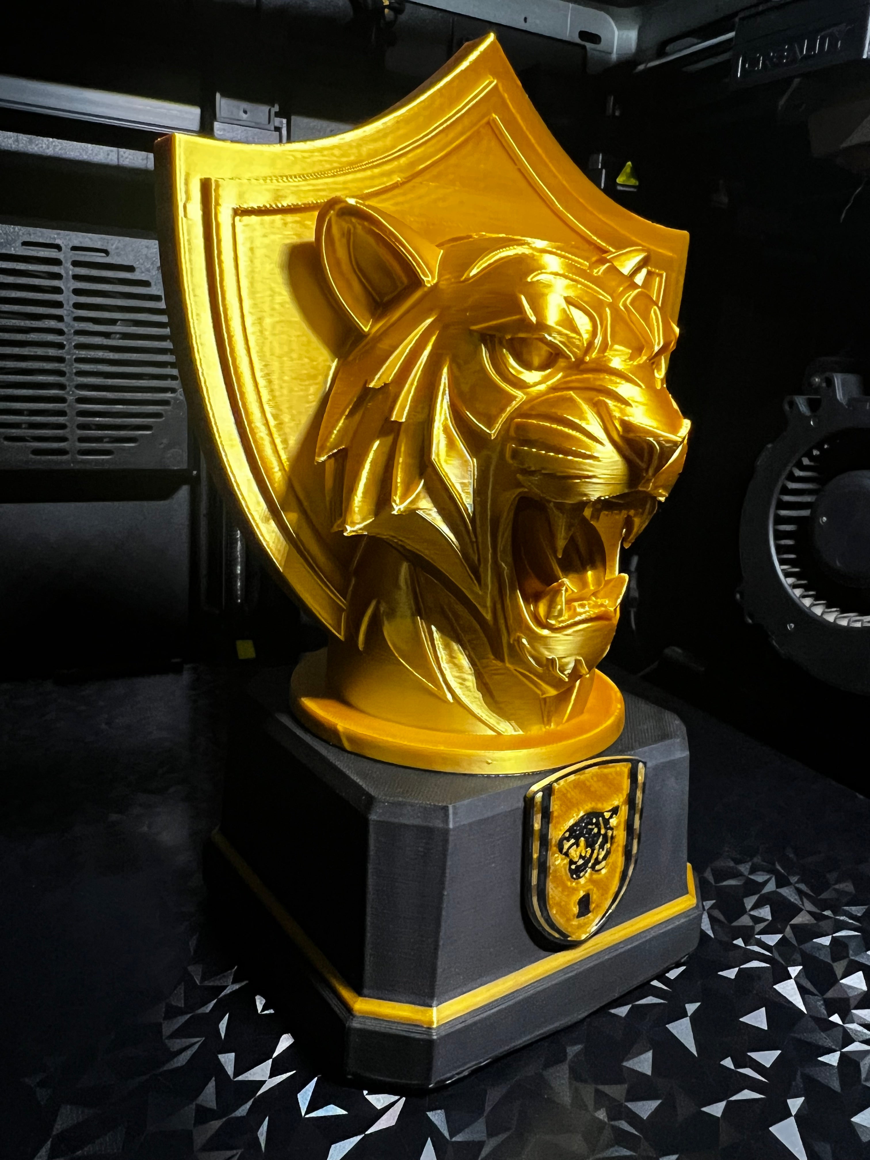 Golden Al-Ittihad Trophy Sculpture – Premium 3D Art