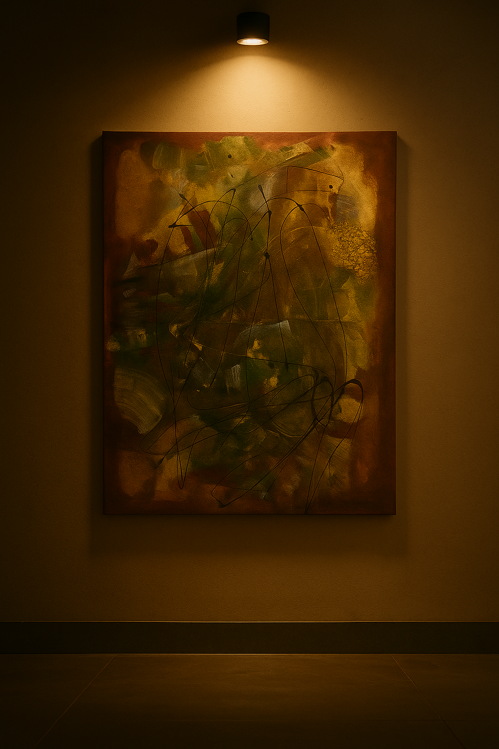 Abstract Painting – Colors in Motion.