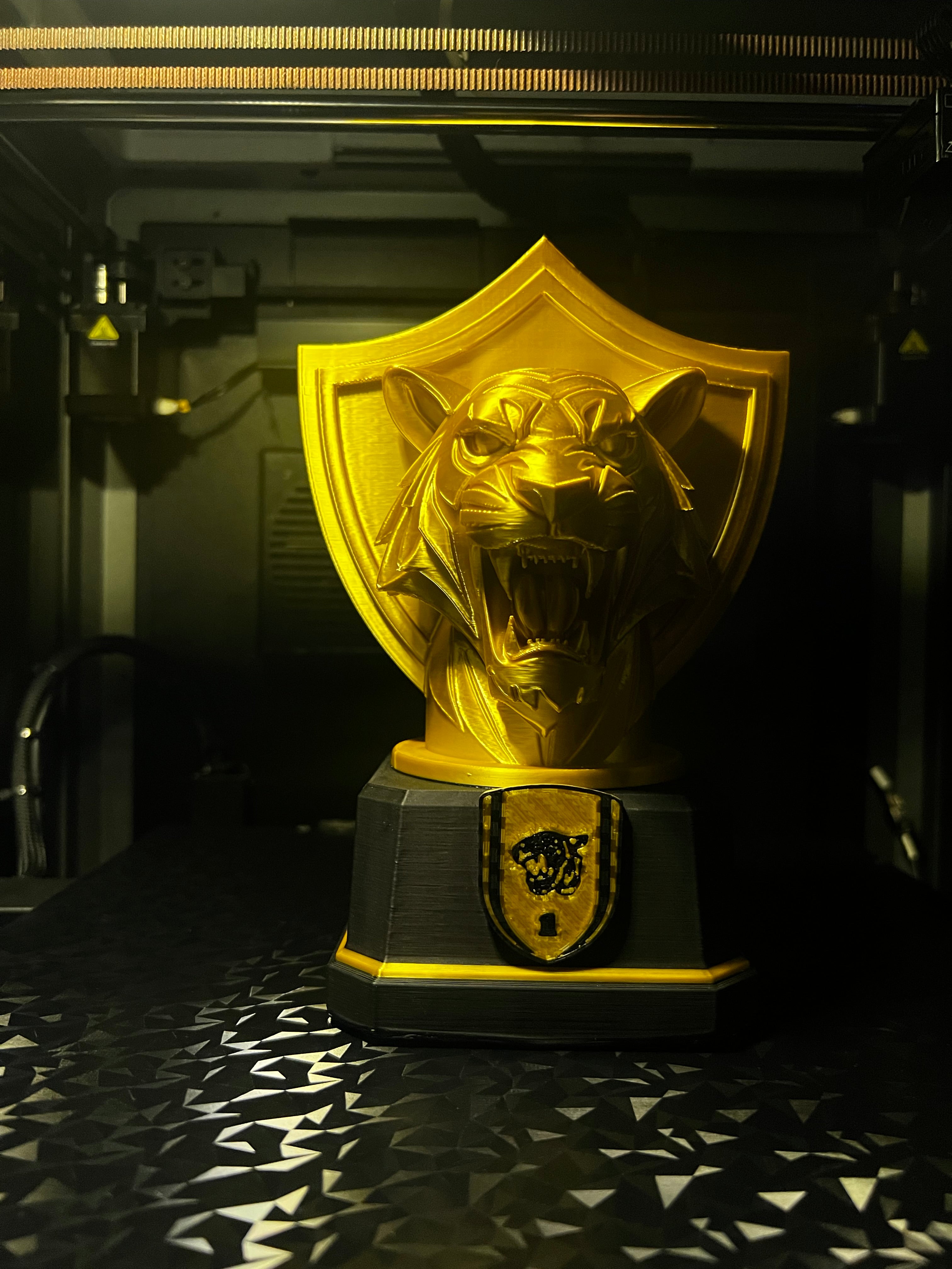 Golden Al-Ittihad Trophy Sculpture – Premium 3D Art