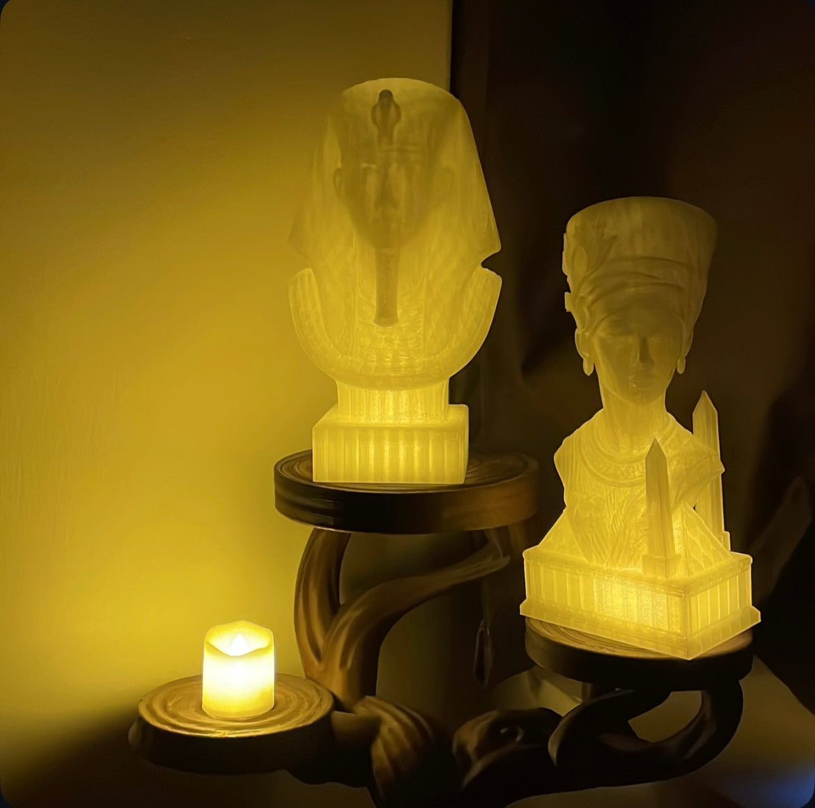 Nefertiti Light Sculpture