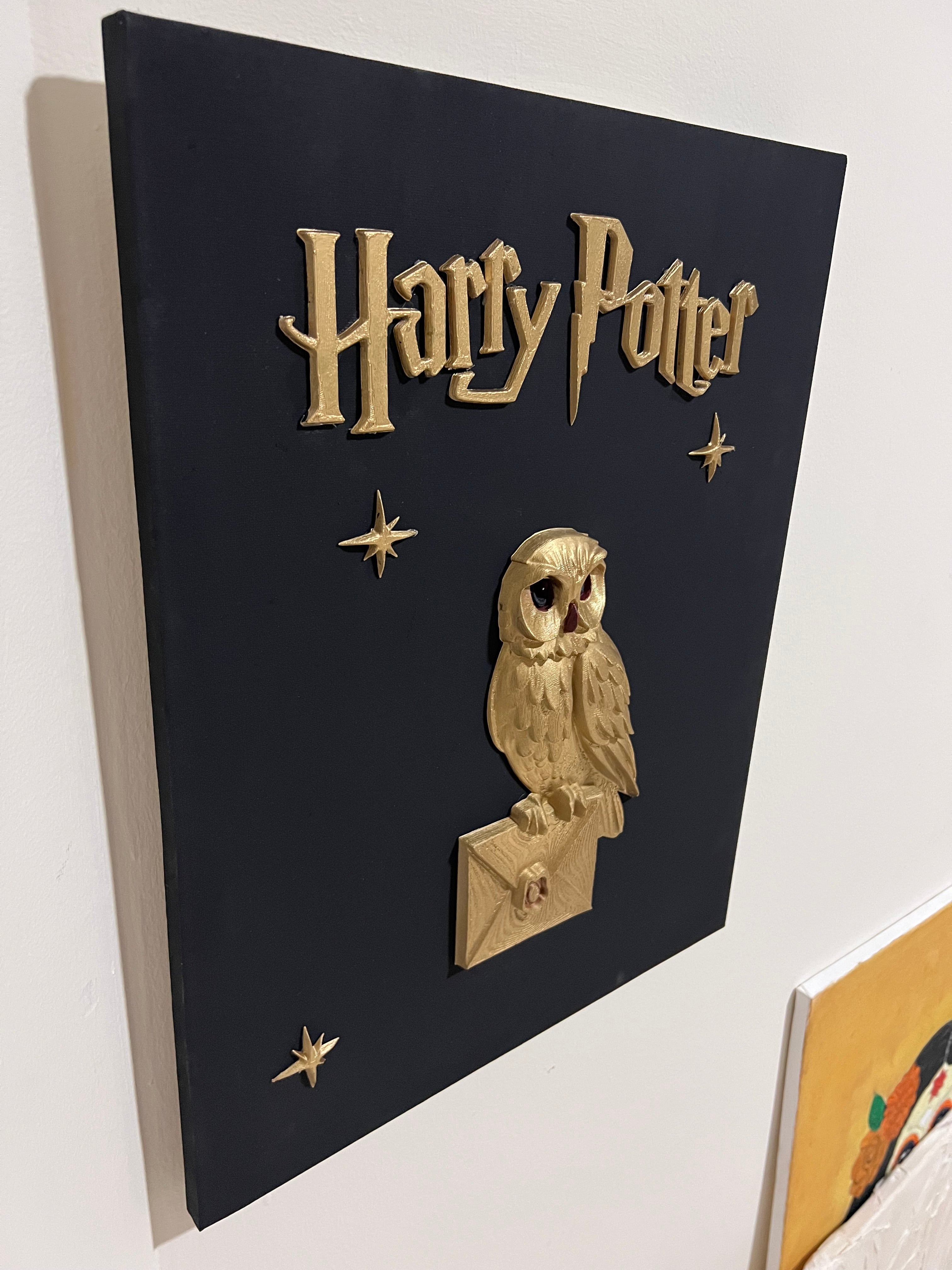 Harry Potter 3D Canvas Wall Art – 50×40 cm (Handcrafted Premium Edition)