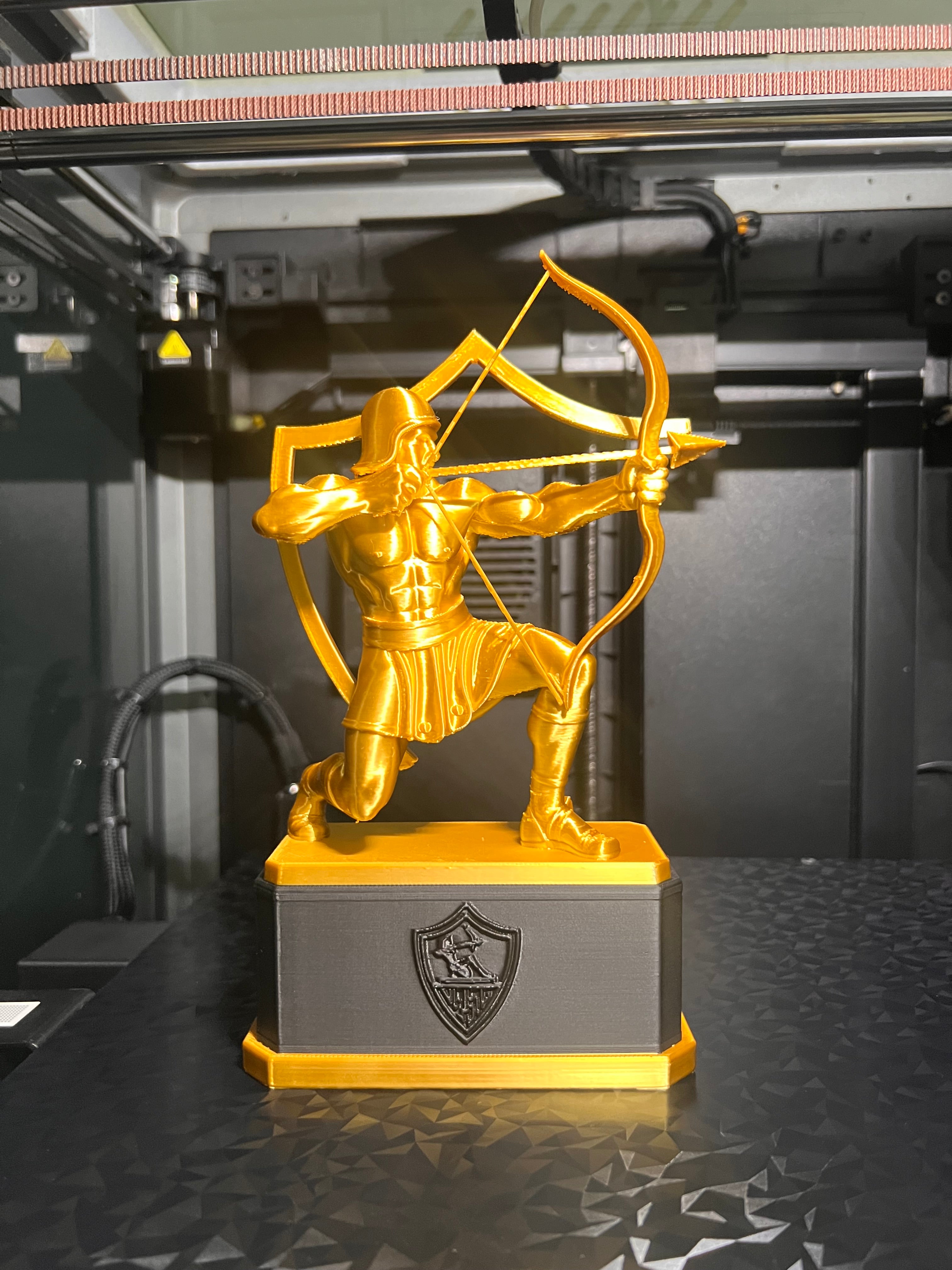 Golden Zamalek Knight Sculpture – Premium 3D Art