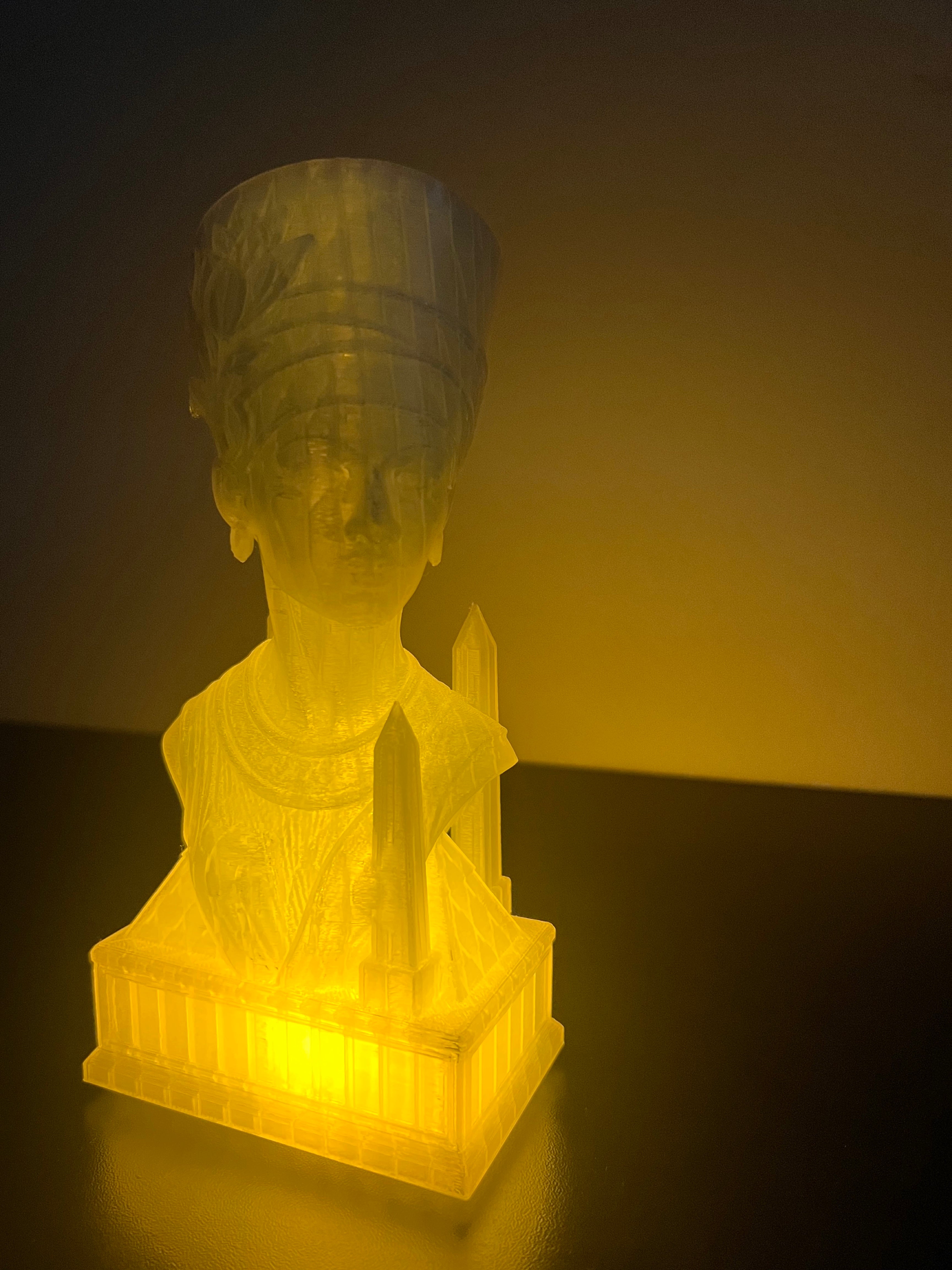Nefertiti Light Sculpture