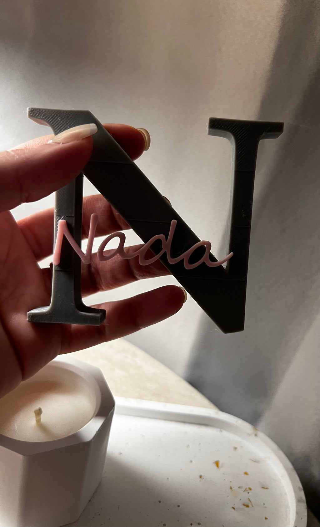 Custom Initial Name Stand